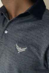 Self Collar Blended Polo Shirt - Soirée